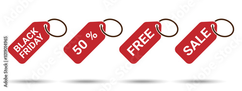 Discount icon. Discount icon on a white background, isolated. The icon has four houses in applications and websites. Vector illustration. Discount icon on a white background.