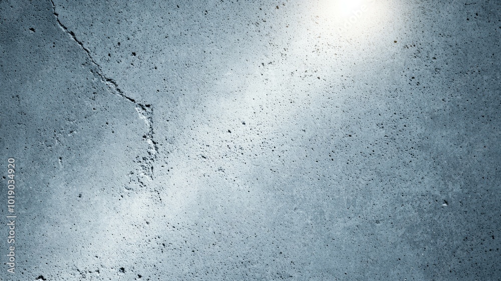 A grey concrete wall with a crack in it A grey concrete wall with a crack in it