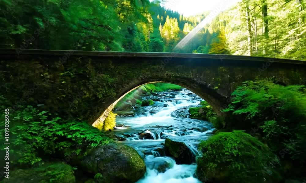 bridge in the forest