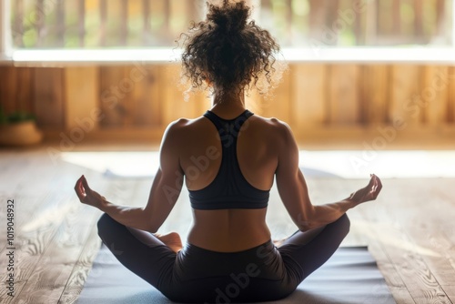 A yoga class with poses recommended for improving thyroid function