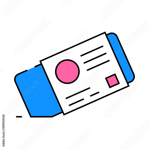 drafting eraser architectural drafter line icon vector. drafting eraser architectural drafter sign. isolated symbol illustration