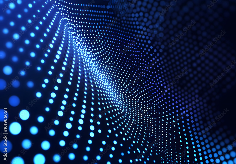 A Digital blue dots background design A Digital blue dots background design