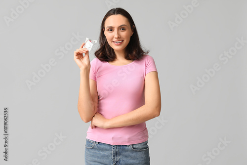 Beautiful young woman with ...