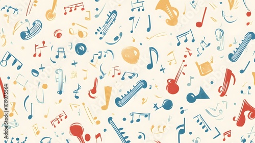Music, Musical Instruments, Abstract Image, Texture, Background for, Wallpaper, Cover and Screen of Smartphone, PC, Laptop, 9:16 and 16:9 Format