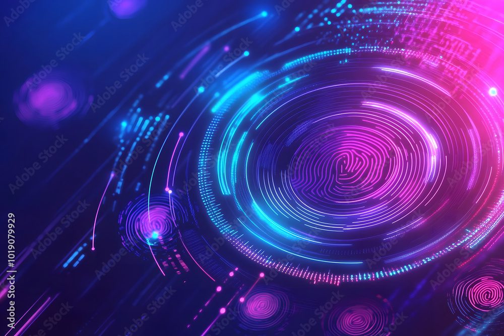 Futuristic Digital Fingerprint for Biometric Security Futuristic Digital Fingerprint for Biometric Security