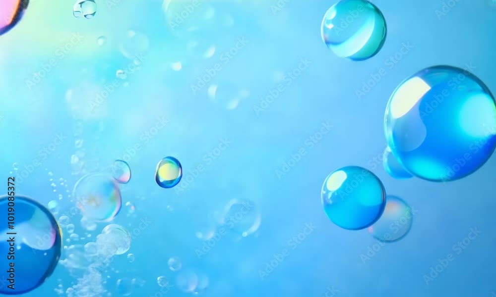 water drops on blue water drops on blue