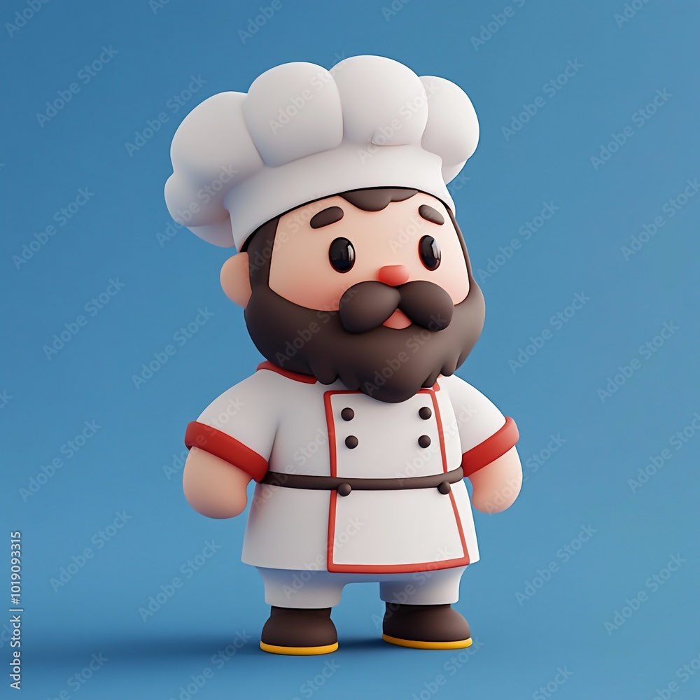 3D Chef Icon: Culinary Expert and Cooking Illustration Logo 3D Chef Icon: Culinary Expert and Cooking Illustration Logo