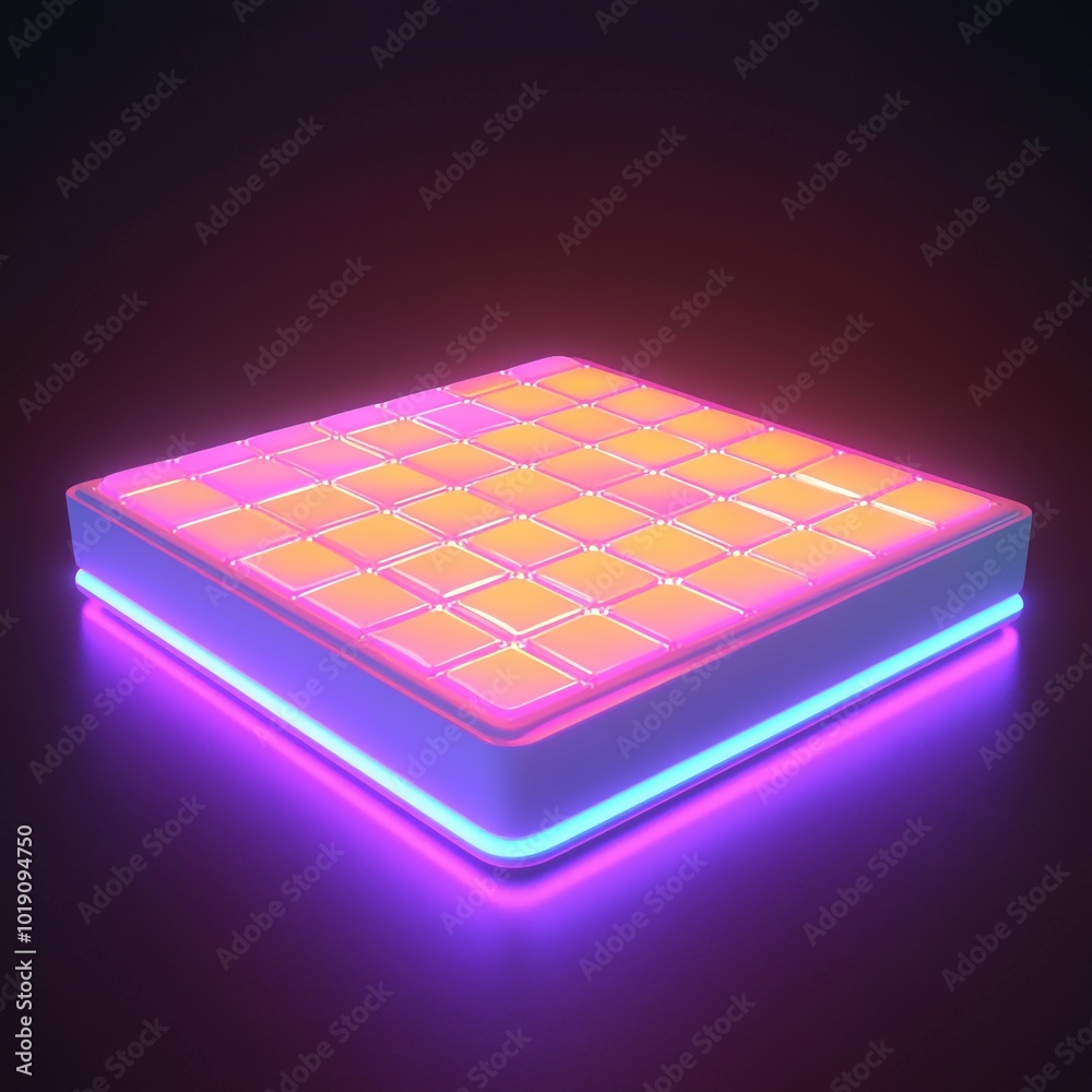 3D Dance Floor Icon: Party and Celebration Space Illustration Logo 3D Dance Floor Icon: Party and Celebration Space Illustration Logo