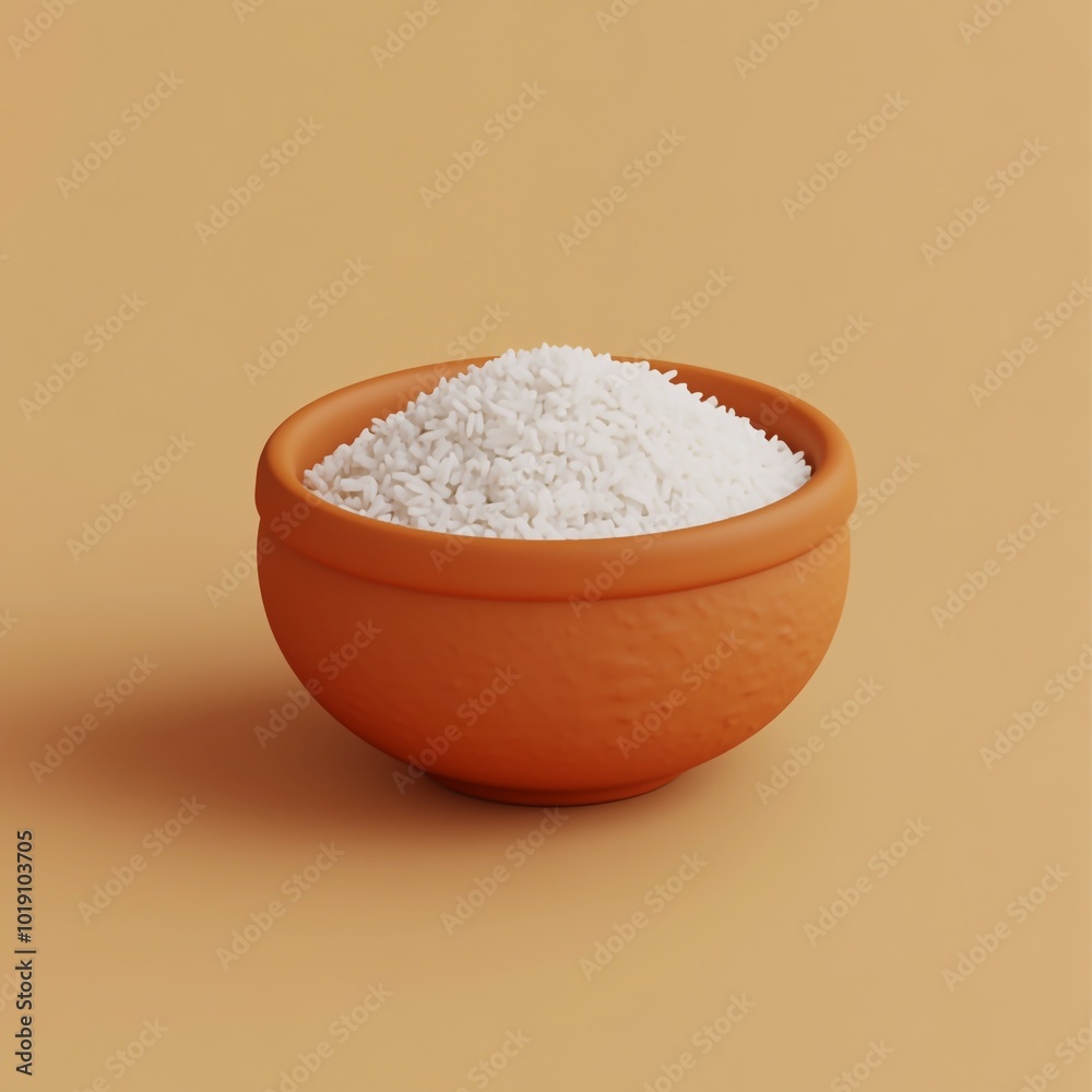 3D Kumkum and Rice Icon: Traditional Indian Ritual Illustration Logo 3D Kumkum and Rice Icon: Traditional Indian Ritual Illustration Logo