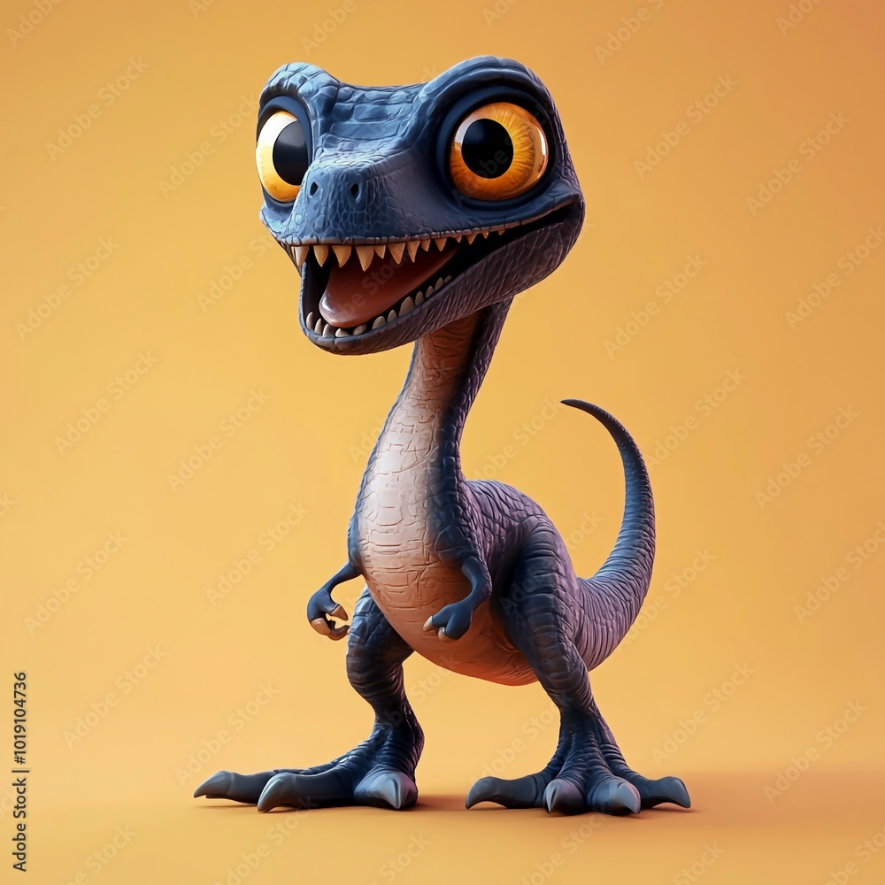 3D Megaraptor Icon: Large Dinosaur Predator Illustration Logo 3D Megaraptor Icon: Large Dinosaur Predator Illustration Logo