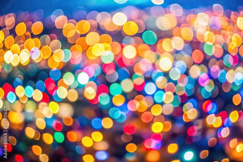 Naklejka premium Abstract aerial background with colorful lights