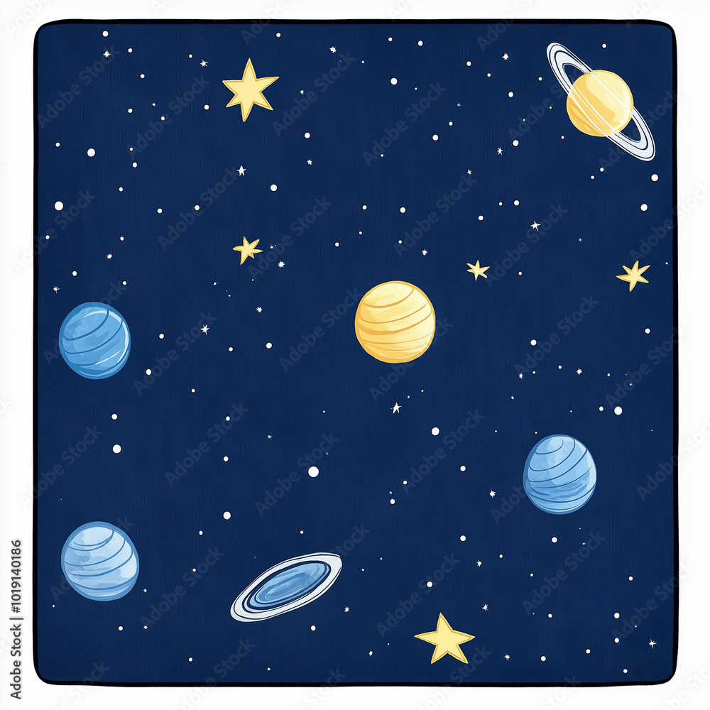 Soft Fleece Blanket for Children with Galactic Features: Cozy and Educational Soft Fleece Blanket for Children with Galactic Features: Cozy and Educational