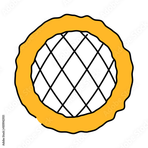 pita bread turkish cuisine line icon vector. pita bread turkish cuisine sign. isolated symbol illustration
