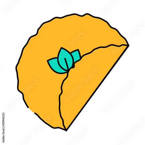 lahmacun tur turkish cuisinekish line icon vector. lahmacun tur turkish cuisinekish sign. isolated symbol illustration