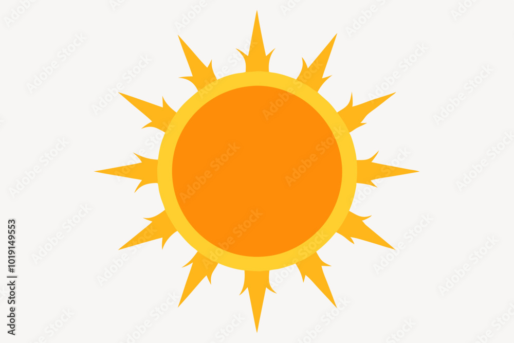 Sun Icon Silhouette Vector Illustration on Transparent Background Sun Icon Silhouette Vector Illustration on Transparent Background