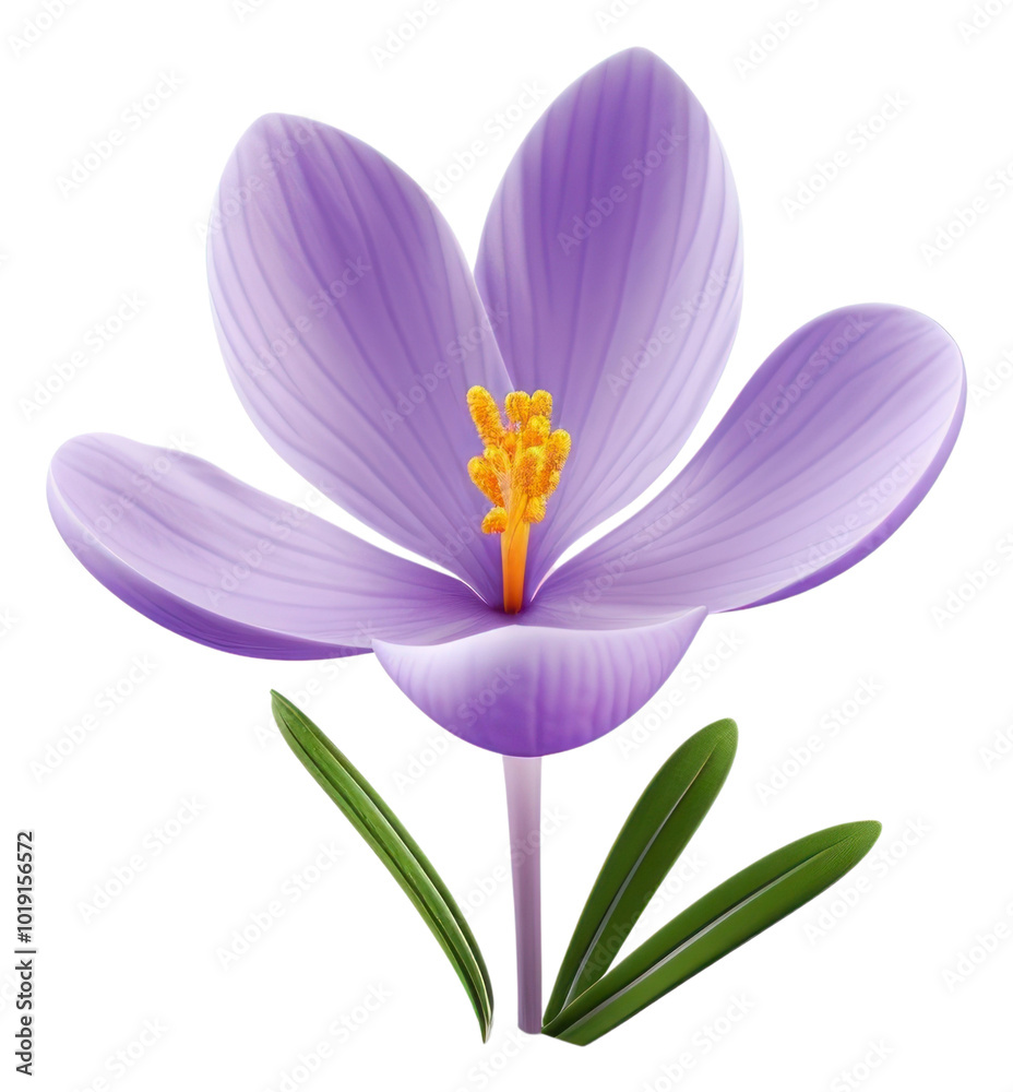 Naklejka premium PNG Flower crocus blossom petal.