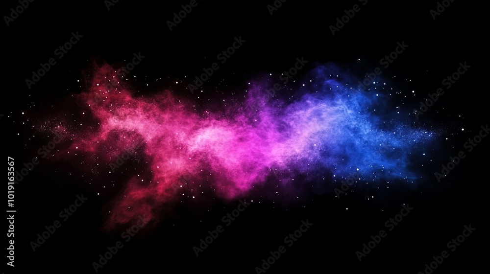 Abstract representation of nebula smoke fire in red and blue light isolated against a black background, symbolizing versus, competition, and struggle Abstract representation of nebula smoke fire in red and blue light isolated against a black background, symbolizing versus, competition, and struggle
