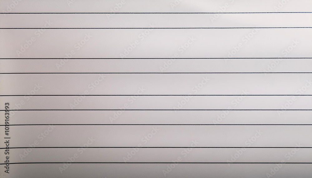 Close-Up of a Notebook Paper Sheet with Lined Grid and Margins