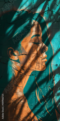 Arte de rua ressaltando a importância da saúde mental