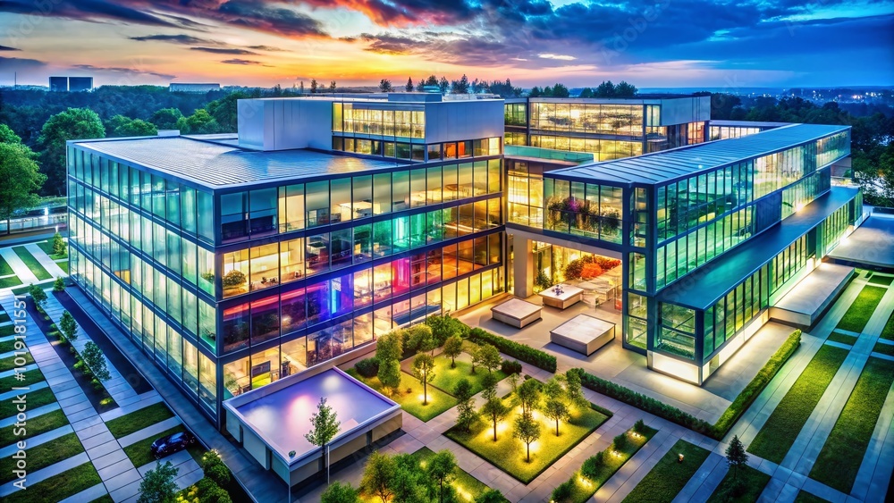 Modern Neuroscience Research Facility with Advanced Technology and Innovative Design Elements Modern Neuroscience Research Facility with Advanced Technology and Innovative Design Elements