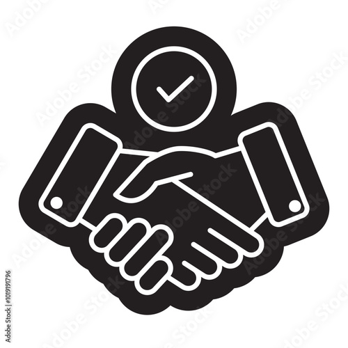 Mediator Icon, Bussines mediator, Handshake