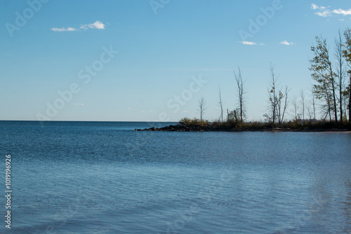 Lake Michigan and the shores by Escanaba photo