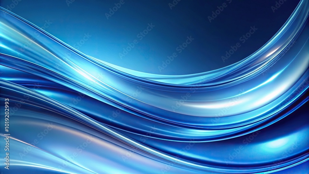 asymmetrical abstract background with glossy blue curves asymmetrical abstract background with glossy blue curves