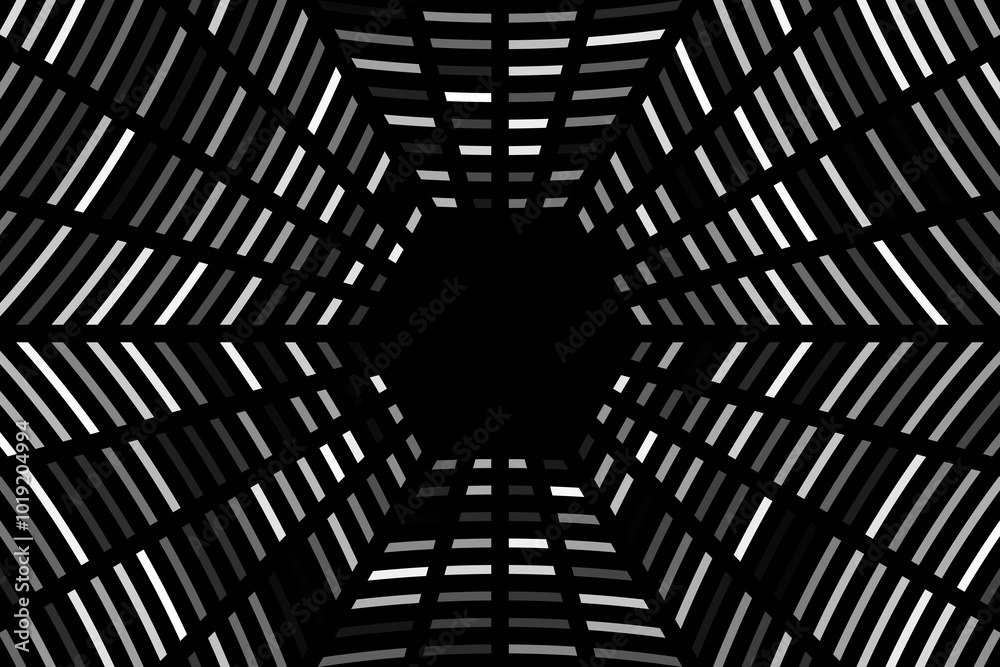 Naklejka premium White hexagon spider web abstract background