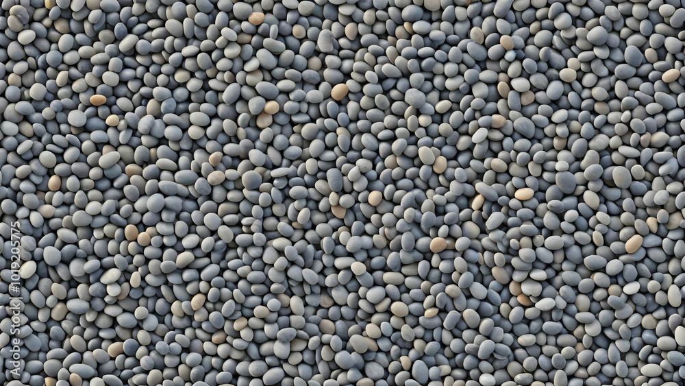 Seamless Pattern of Small, Smooth Pebbles in Neutral Tones, Creating a Natural Textured Background Seamless Pattern of Small, Smooth Pebbles in Neutral Tones, Creating a Natural Textured Background