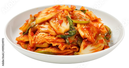 PNG Korea food vegetable pasta. photo