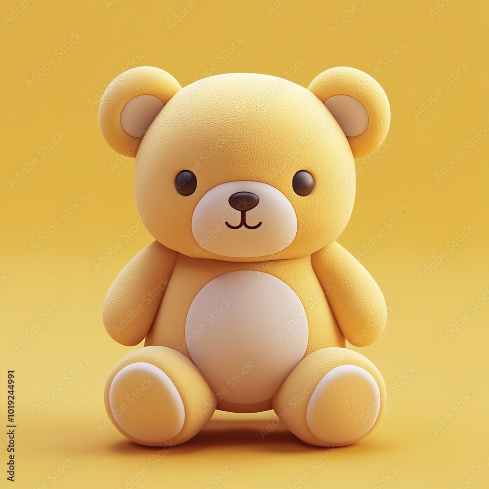 3D Stuffed Animal Icon: Soft and Cuddly Toy for Kids 3D Stuffed Animal Icon: Soft and Cuddly Toy for Kids