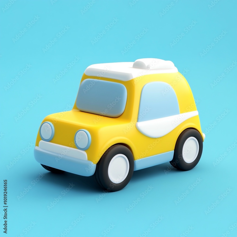 3D Toy Car Icon: Classic Toy for Racing and Playtime 3D Toy Car Icon: Classic Toy for Racing and Playtime