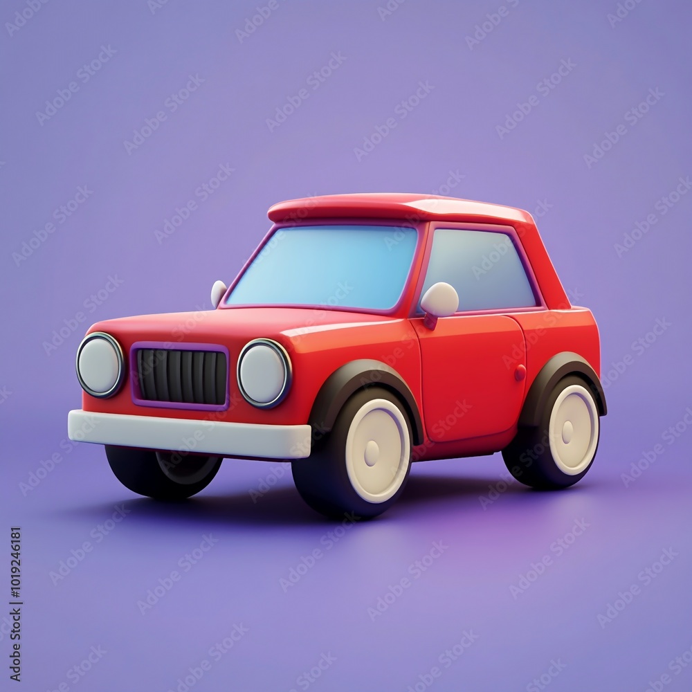 3D Toy Car Icon: Classic Toy for Racing and Playtime 3D Toy Car Icon: Classic Toy for Racing and Playtime