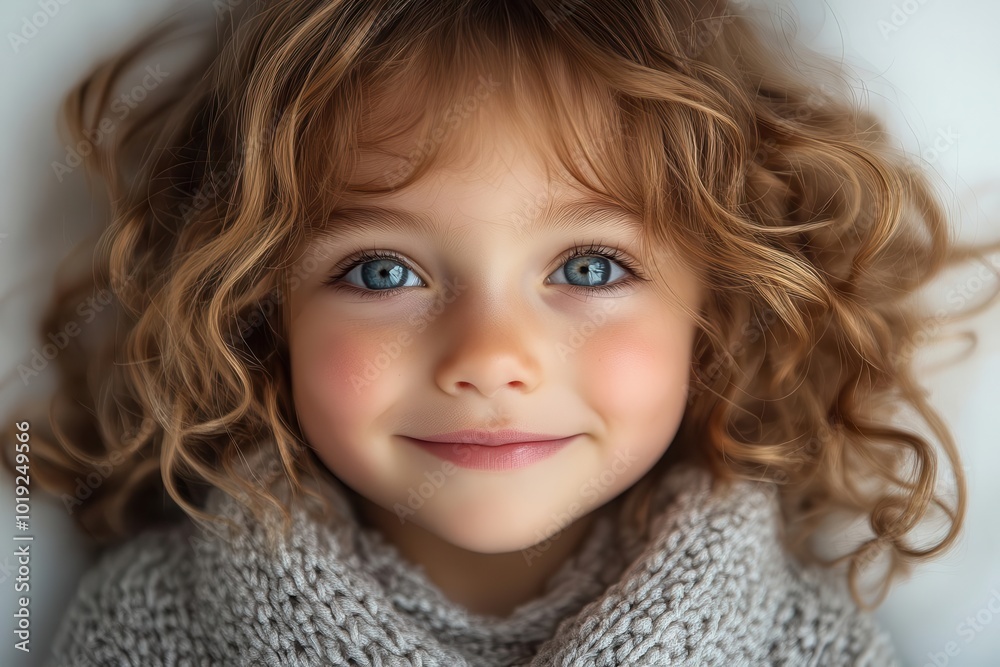 radiant child with infectious laughter eyes sparkling with joy closeup portrait against pristine white background capturing pure innocence and happiness radiant child with infectious laughter eyes sparkling with joy closeup portrait against pristine white background capturing pure innocence and happiness