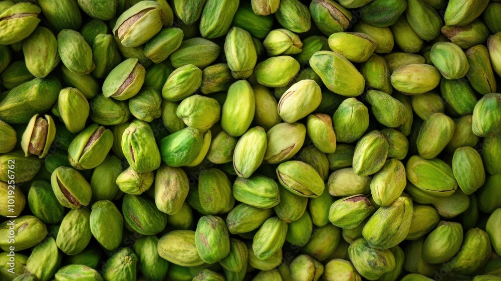 A close-up image of a pile of pistachio nuts, showing the green shells and the reddish-brown veins. A close-up image of a pile of pistachio nuts, showing the green shells and the reddish-brown veins.