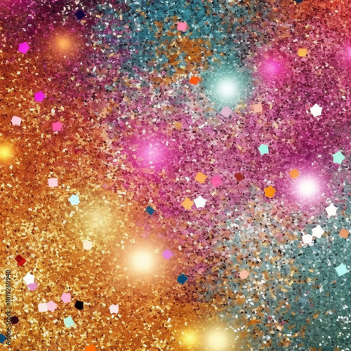 Abstract Background with Sparkling Glitter 