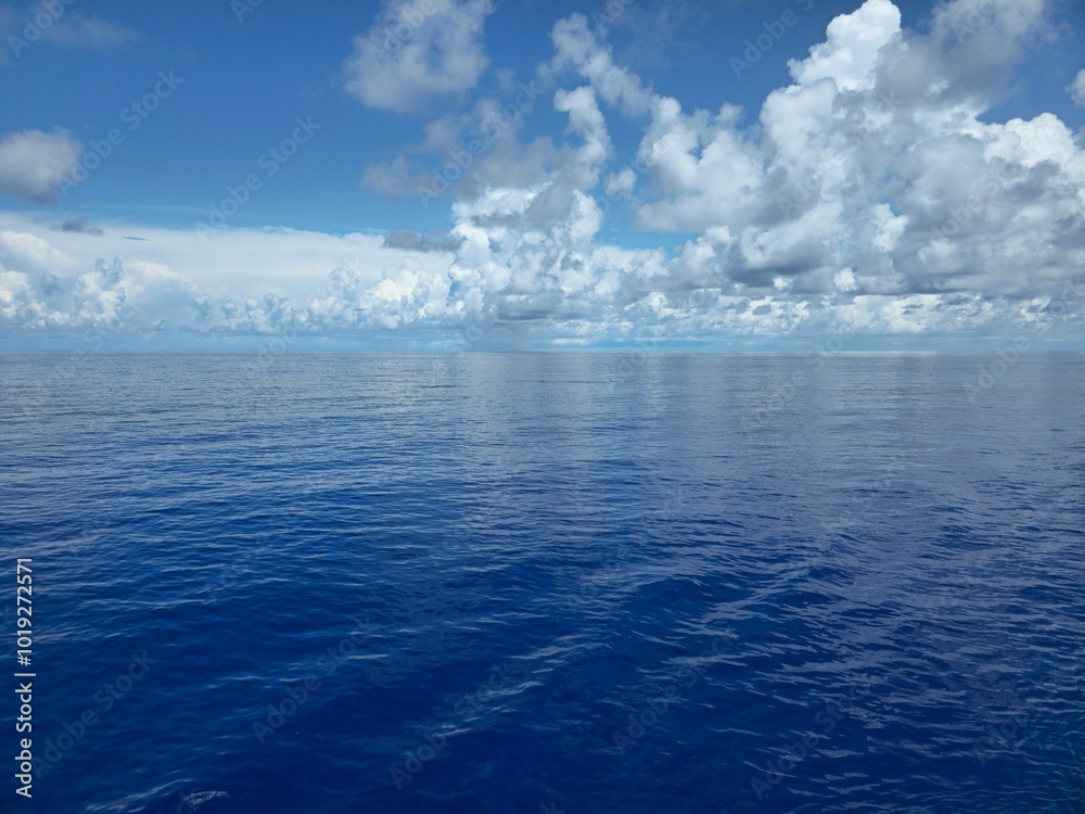Sky and clouds at the middle of Atlantic Ocean Sky and clouds at the middle of Atlantic Ocean