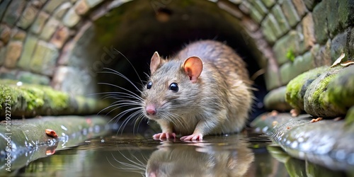 rat in the sewer photo