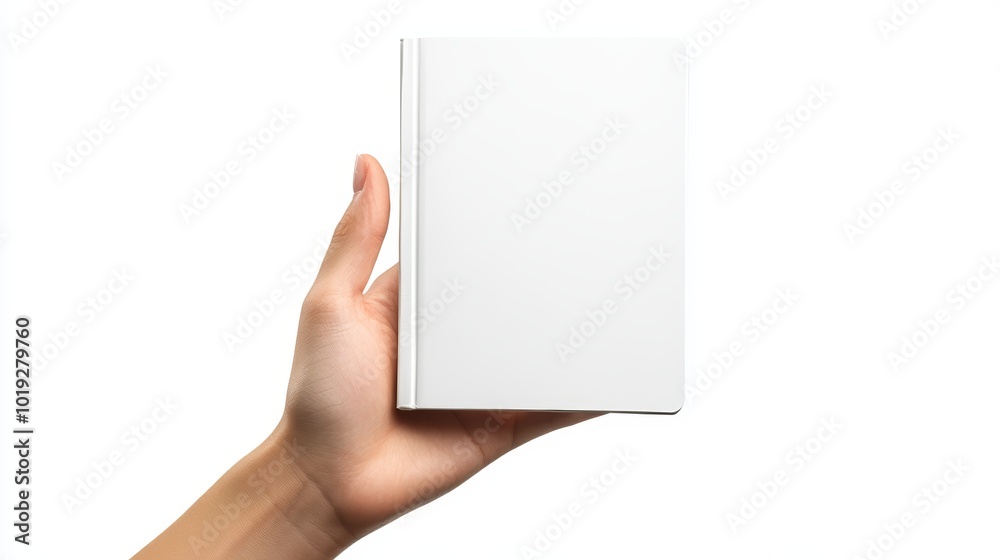 Hand presenting a personal wellness journal for a holistic health program on isolated pure white background encouraging individuals to track their physical and mental well-being over time Hand presenting a personal wellness journal for a holistic health program on isolated pure white background encouraging individuals to track their physical and mental well-being over time