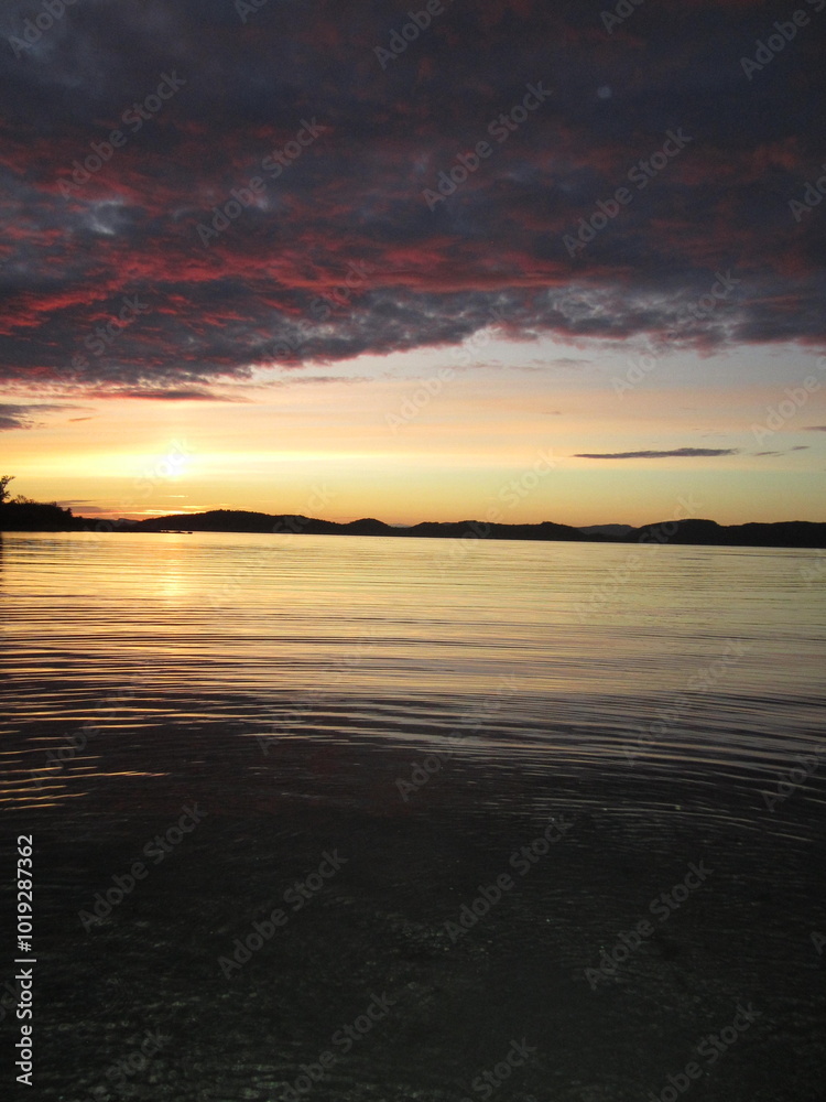 Fototapeta premium sunset on the beach