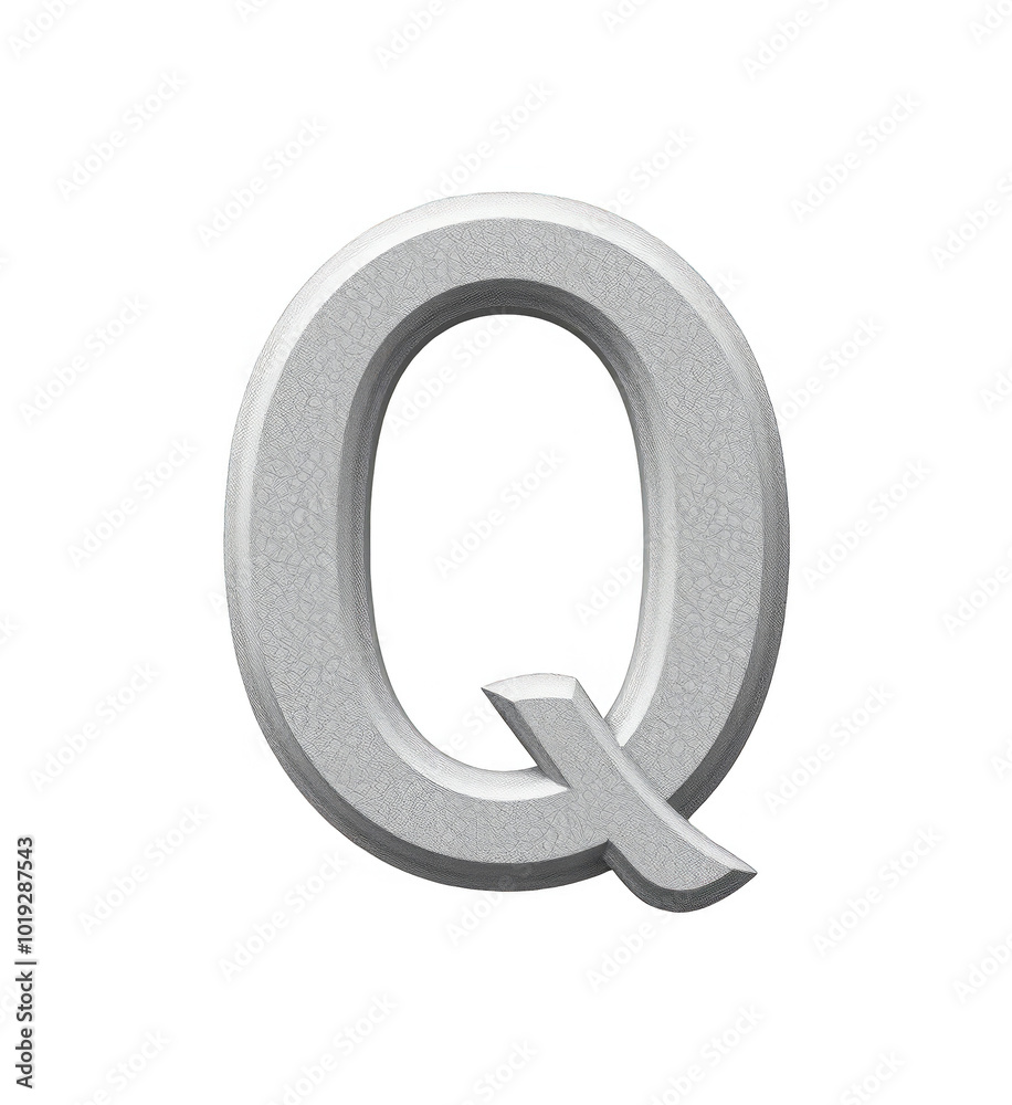 3D Metallic Silver Letter 'Q' with Transparent Background - Perfect for Design Overlays and Graphic Elements 3D Metallic Silver Letter 'Q' with Transparent Background - Perfect for Design Overlays and Graphic Elements