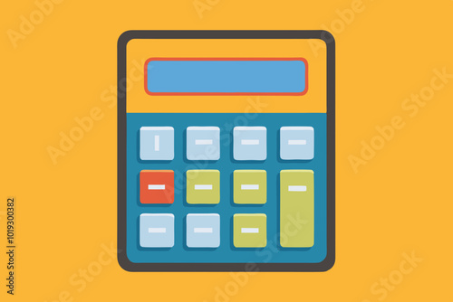 Beautiful calculator vector art illustration  photo