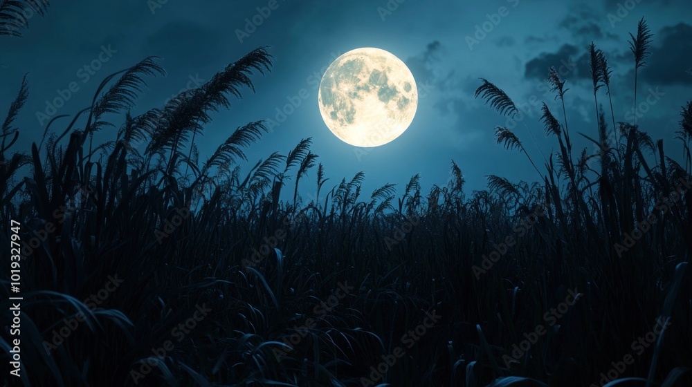 Fototapeta premium Full Moon Night