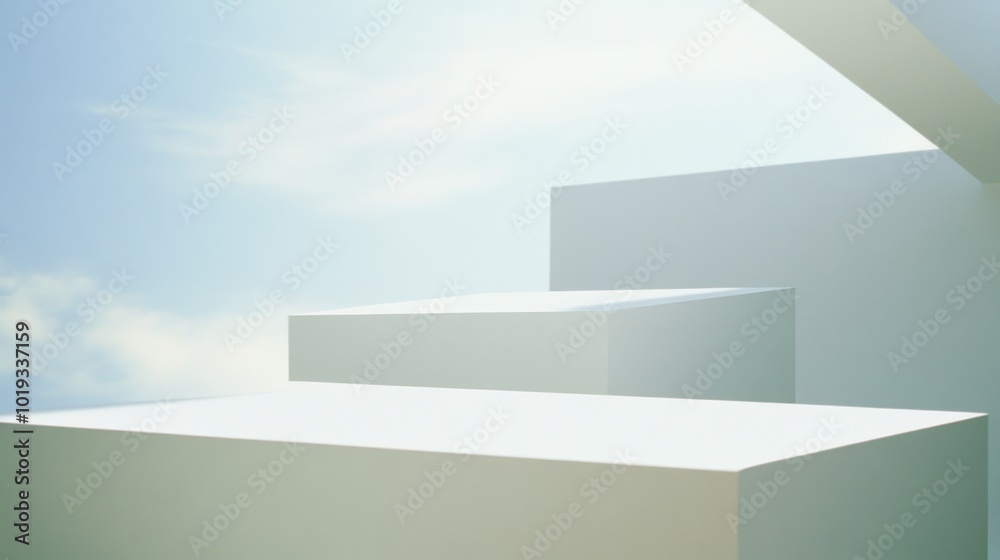 Abstract design of plain background podium with the help of light shining on it creates a dramatic atmosphere in that area, concept for products, presentations etc. Abstract design of plain background podium with the help of light shining on it creates a dramatic atmosphere in that area, concept for products, presentations etc.