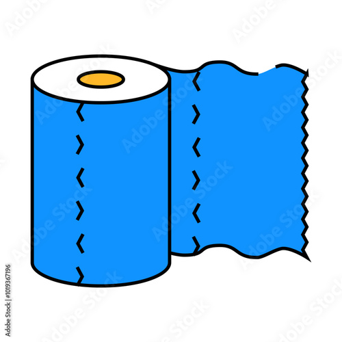 hygiene roll paper towel line icon vector. hygiene roll paper towel sign. isolated symbol illustration