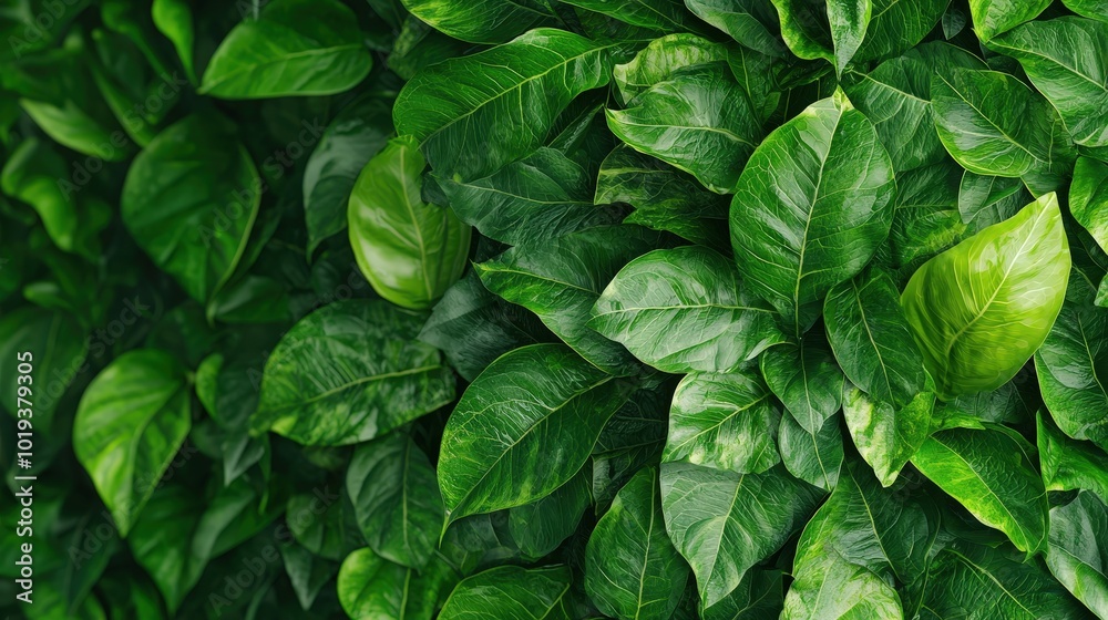 Lush Green Foliage Texture Natural Leaf Pattern Background Lush Green Foliage Texture Natural Leaf Pattern Background