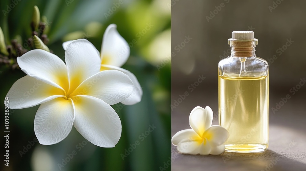 Plumeria Flowers and Essential Oil, A Fragrant Combination Plumeria Flowers and Essential Oil, A Fragrant Combination