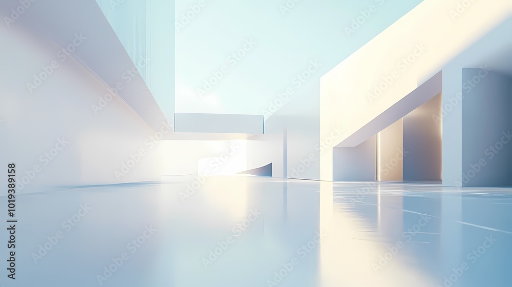 Digital Technology White Abstract Hall Poster Background Digital Technology White Abstract Hall Poster Background