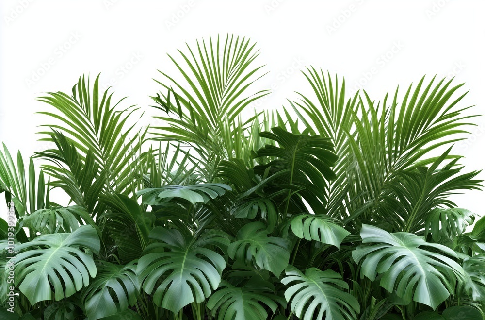 Lush and vibrant tropical foliage backdrop with large green leaves of philodendron and monstera plants Verdant natural background with diverse flora and textures Lush and vibrant tropical foliage backdrop with large green leaves of philodendron and monstera plants Verdant natural background with diverse flora and textures