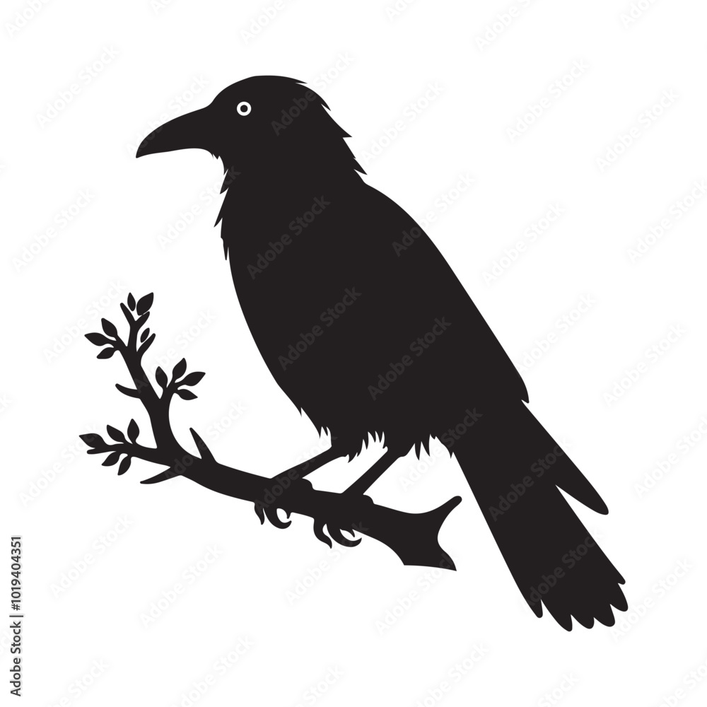 Obraz premium Crow silhouette vector